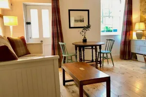 Image of Beachfront apartment with wood burner & courtyard