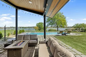Image of Lakefront Washington Home with Private Pool and Sauna