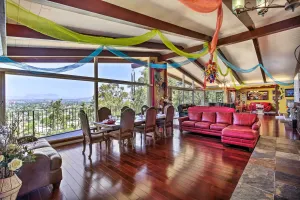 Image of Colorful El Cajon Gem Deck, Garden and Valley Views