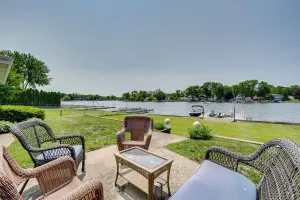 Image of Riverfront Retreat w/ Dock & Kayaks in Mchenry