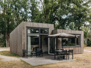 Image of Modern Lodge With Combi-microwave Within Green Surroundings