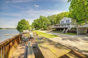Image of Big Pine Island Lake Cottage with Boat Dock and Kayaks