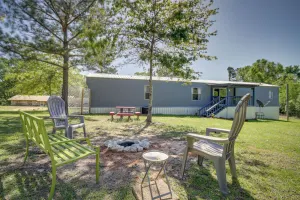 Image of Fire Pit + Deck: Peaceful Silver Creek Retreat