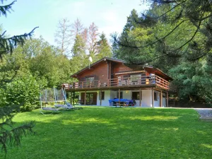 Image of Beautiful Wooden Chalet With Large Garden