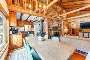 Image of Log Cabin Retreat in Kentucky: Fire Pit & Grill!