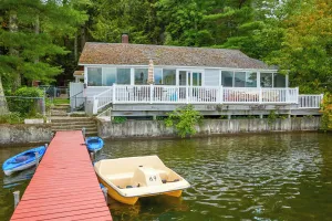 Image of Renovated Lakefront House with Dock Pets Welcome!