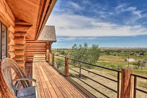 Image of Exquisite Log Home with Lander Valley Views!