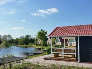 Image of Chalets with a bathroom, near a pond