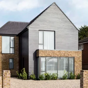 Image of Stylish new home with parking - king beds garden