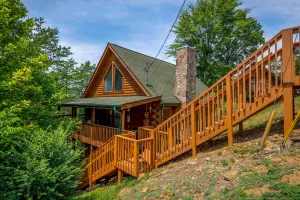 Image of Inviting Sevierville Cabin with Deck and Hot Tub!