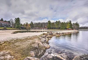Image of Walk to Lake Harmony Home with Hot Tub and Fire Pit