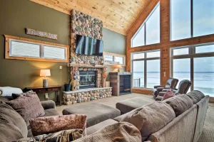 Image of Family-friendly Lake Mitchell Oasis: Hike & Ski!