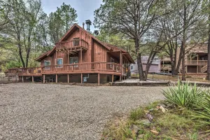 Image of Rustic Ruidoso Cabin with Large Deck and Grill!