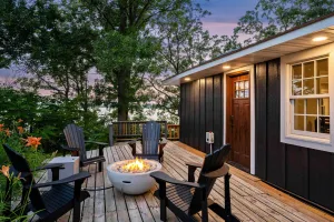 Image of Waterfront Maple Lake Cabins w/ Private Beach!