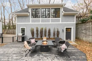 Image of Modern Tudor Style Carriage House - Patio & grill