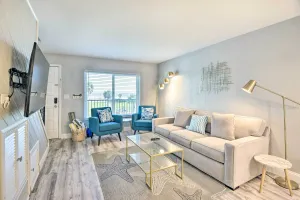 Image of Airy Oceanfront Condo Steps to Daytona Beach
