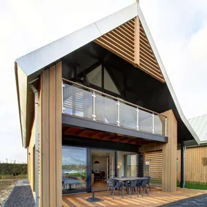 Image of Modern lodge on the water in a national park