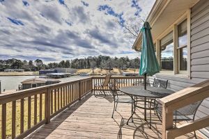 Image of Lake Sinclair Cottage with Deck and Boat Dock!