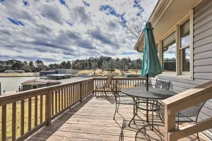Image of Lake Sinclair Cottage with Deck and Boat Dock!