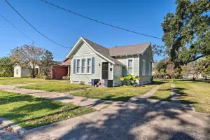 Image of Lake Charles Cottage with Fireplace and Yard!