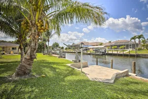 Image of Bright Home with Dock and Canal View in Cape Coral!