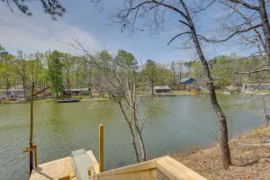 Image of Lakefront Delta Cabin Rental w/ Boat Dock + Deck!