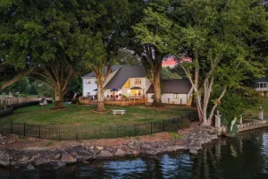 Image of Lakefront Home w/ Dock, Game Room & Hot Tub Ponderosa Peninsula by Avantstay
