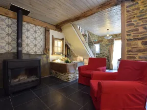 Image of Old Farmhouse Carefully Restored in a Peaceful