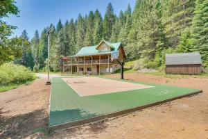 Image of Log Home on 60 Private Acres By Mt Shasta Ski Park