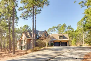 Image of Fire Pit + Patio: Spacious Southern Pines Retreat