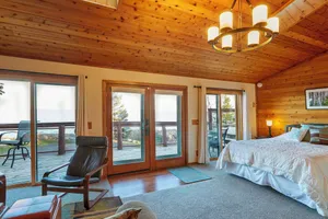 Image of Cozy Schroeder Studio w/ Deck on Lake Superior