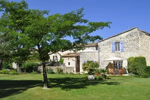 Image of Charming stone house with terrace and garden, Lussan