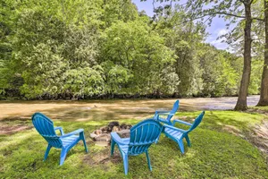Image of Private Riverfront Escape w\/ Fire Pit & Grill