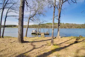 Image of Dock & Water-view Deck: Home on Lake Dardanelle