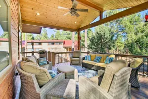 Image of Near Hiking Cabin with Deck and Grill in Show Low