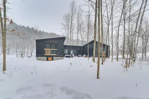 Image of 8 Mi to Sleeping Bear Dunes: Creekside Cabin