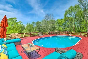 Image of Private Dock and Pedal Boats at Poconos Lake House