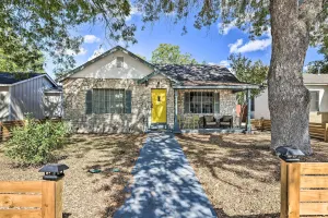 Image of Cheerful City Gem w/ Game Room & Fire Pit!