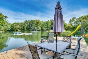 Image of Lake Escape w/ Hot Tub & Docks in Hope!