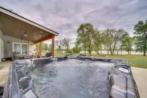 Image of Lakefront Afton Home with Hot Tub and Game Room!