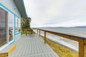 Image of Deck & Panoramic Views: Bayfront House in Homer!