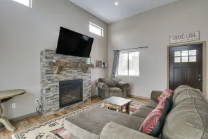 Image of Hike + Ski: Grand Lake Cabin w/ Mtn-view Deck