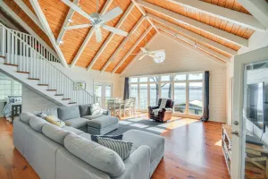 Image of Dock + Panoramic Views: Guntersville Lake Retreat!
