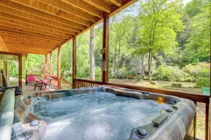 Image of Private Cartecay River Home with Hot Tub and Game Room