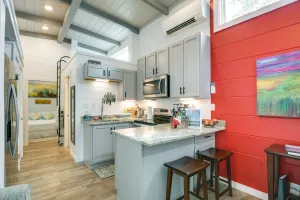 Image of Chic Flat Rock Tiny Home Pool Access!