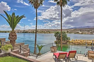 Image of Restful Riverfront Retreat with Private Dock and Patio