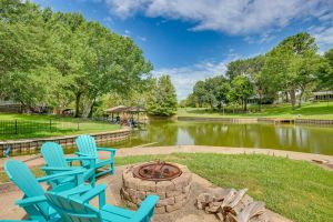 Image of Waterfront Texas Retreat with Deck, Grill and Fire Pit