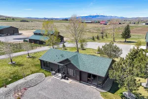 Image of Serene Yellowstone Country Retreat with Deck and Views