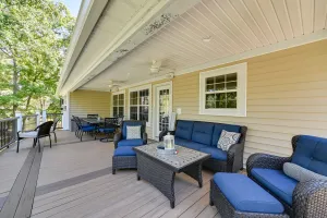 Image of Lakefront Gilbertville Haven w/ Private Boat Dock!