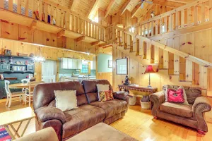 Image of Cozy Cohutta Cabin: Creekside Cabin in Ellijay!